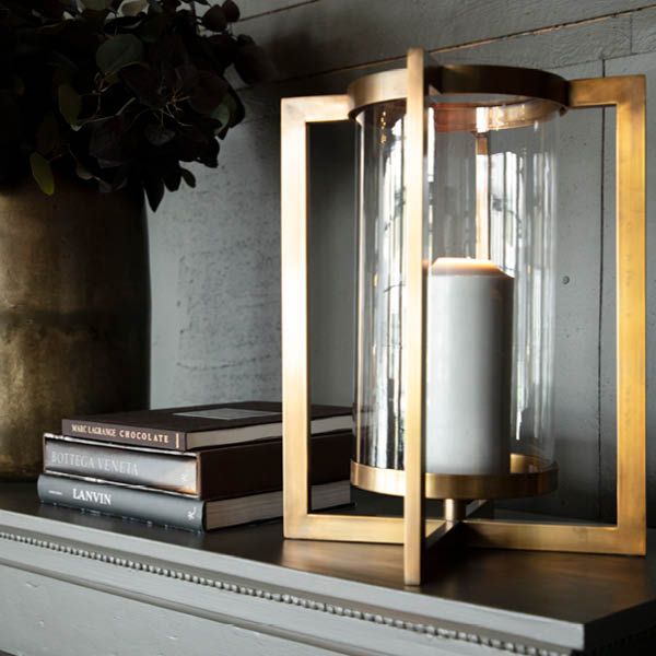 Verano Antikk Messing Lyslykt - Artwood