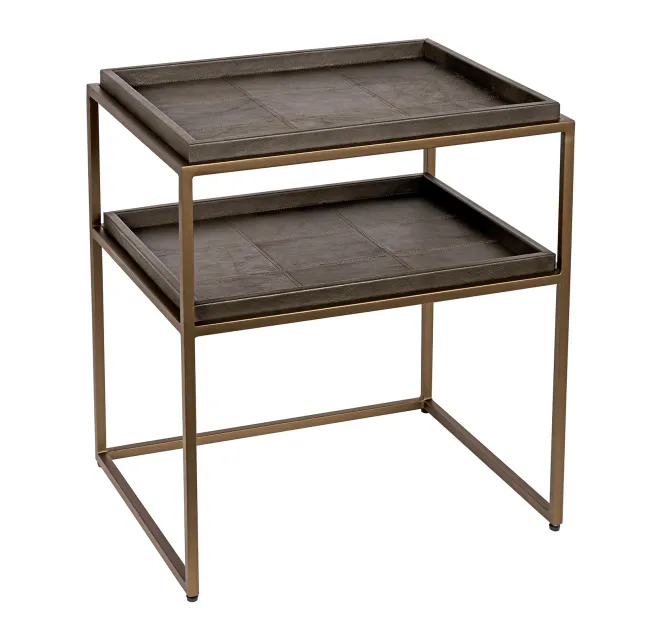 Hovedbilde Sidebord skinn 56x45 messing ...