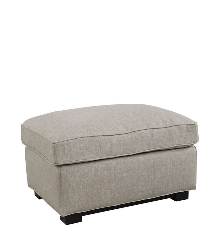 Midtown Linen Sand Puff - Artwood