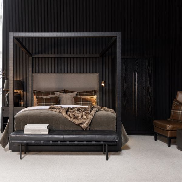 Princetown Svart Benk - Artwood