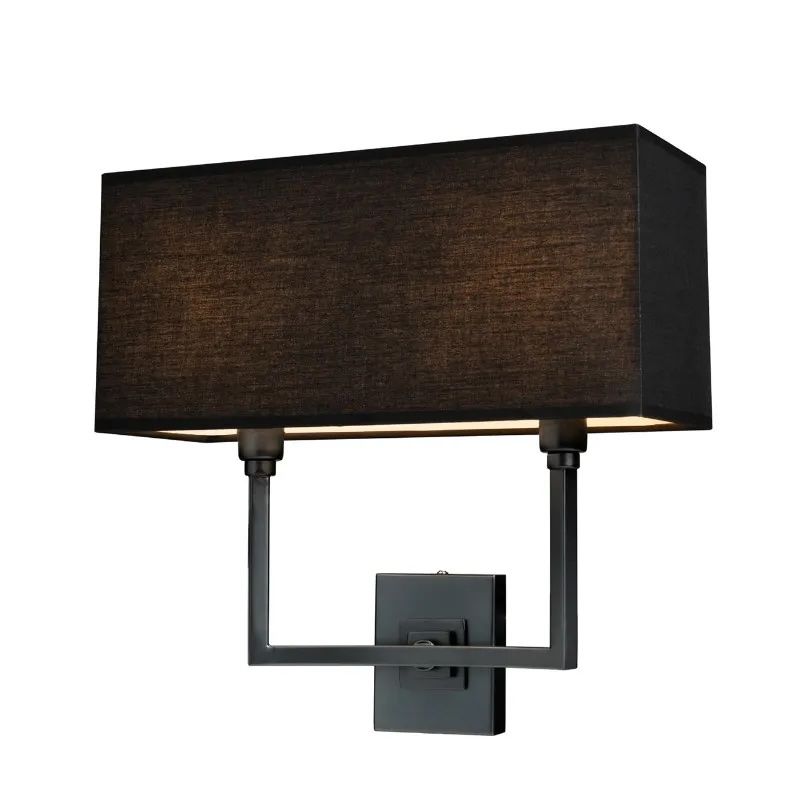 Kiev Antrasitt M/Sort Skjerm Vegglampe - Home Factory
