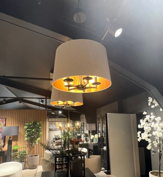 OUTLETVARE! Aruba Sand 60cm Kobber Innmat Taklampe - Home Factory