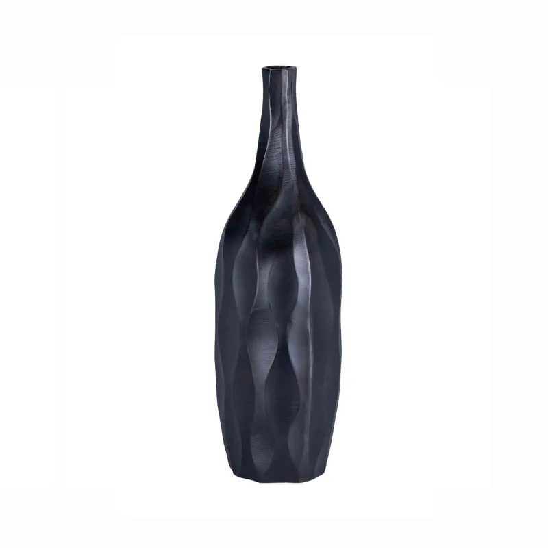 Høy blomstervase i mørk bronse | Home Factory