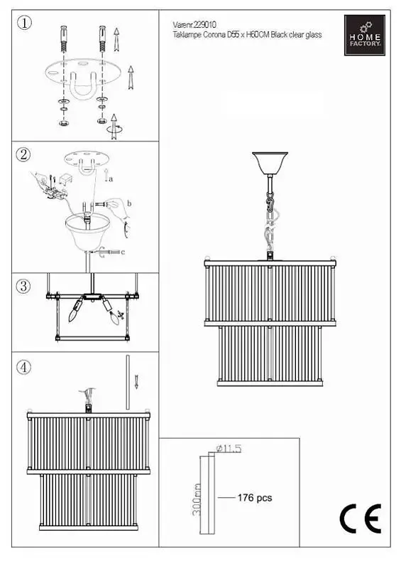 Corona dobbel taklampe | Home Factory