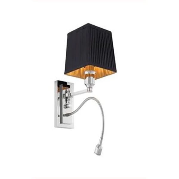 Morgan Nikkel Vegglampe Med Leselys - Home Factory