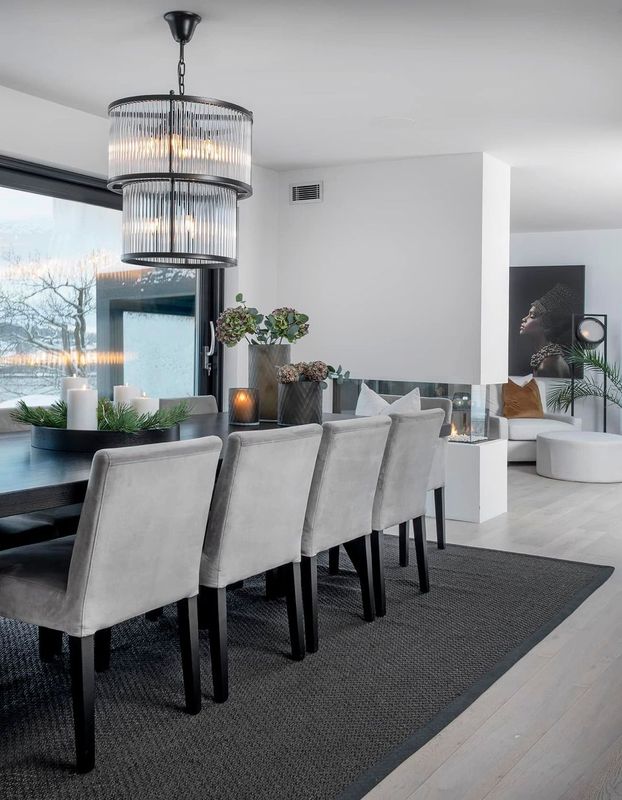 Svart Rundt Brett - Home Factory