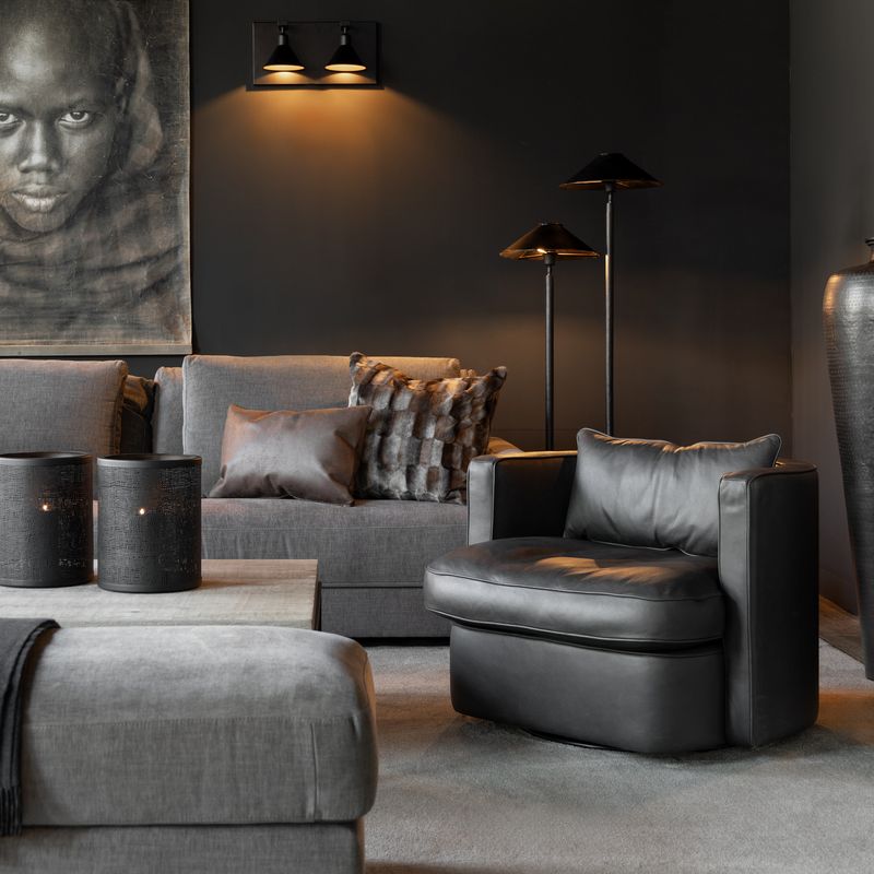 Joan svingstol – skinn | Artwood