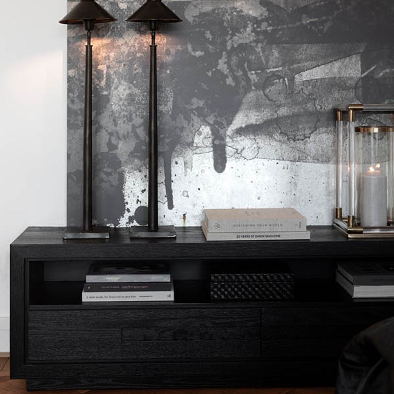 Hunter Svart Tv-Benk - Artwood