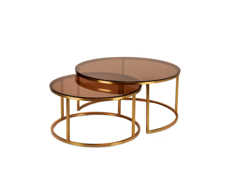 Oceanside runde sofabord i glass | Home Factory