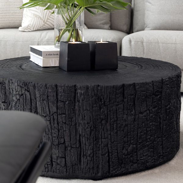 Timber Ø:90cm Svart Sofabord - Artwood 