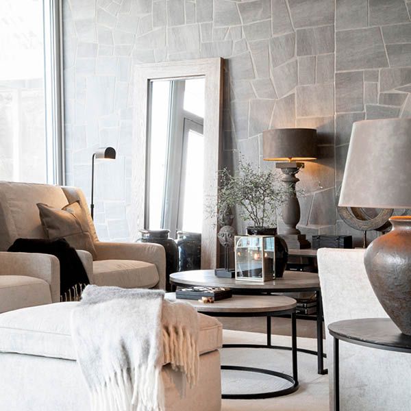 Mason Antikkgrå 2-Sett Sofabord - Artwood