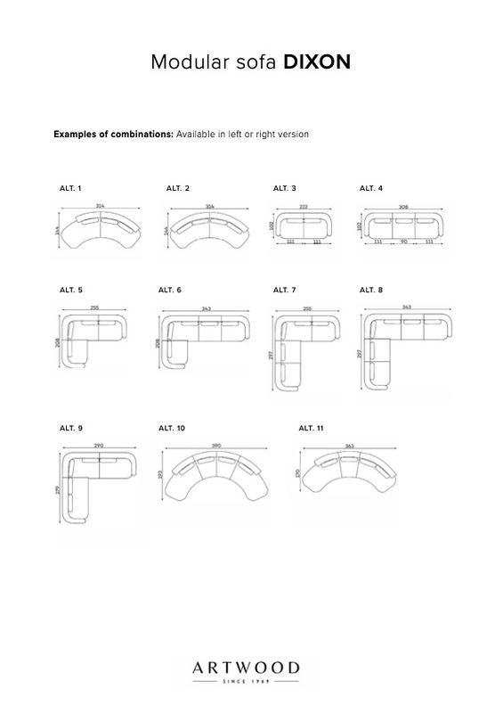 Dixon midtmodul rett | Artwood