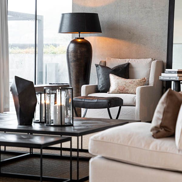 Florence Gulvlampe Antikk Bronse - Artwood