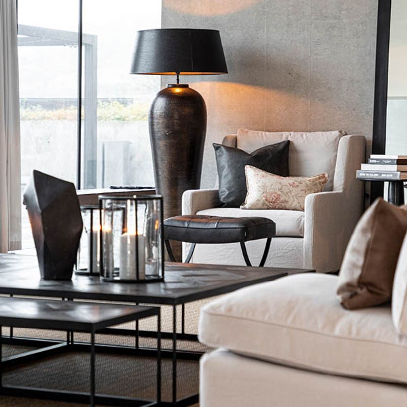 Florence Gulvlampe Antikk Bronse - Artwood