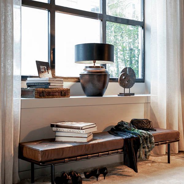 Lapedona Antikk Bronse Bordlampe - Artwood