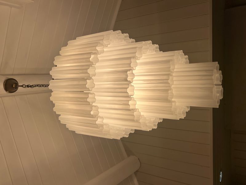 Marbella Ø66cm Frost White/Bronze Taklampe - Home Factory
