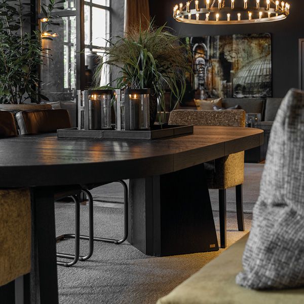 Trent Svart M/Uttrekk Spisebord - Artwood