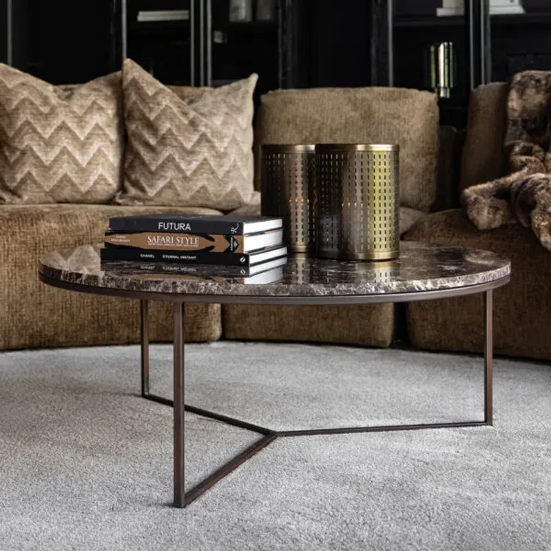 Cedes rundt marmorbord | Artwood