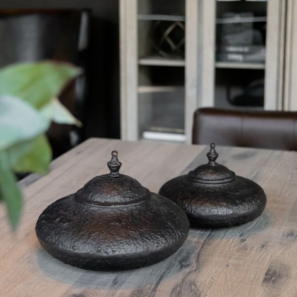 Fiora Antikk Svart/Bronse Dekorboks - Artwood