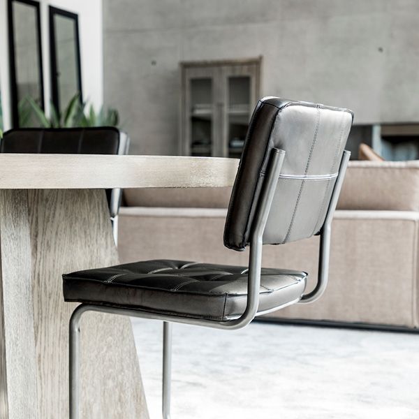 Carlos Matt Black Taupe Spisestol - Artwood