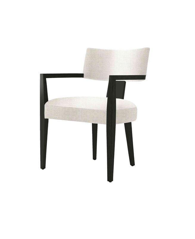 Oxford spisestol m/armlene – svarte bein | Home Factory