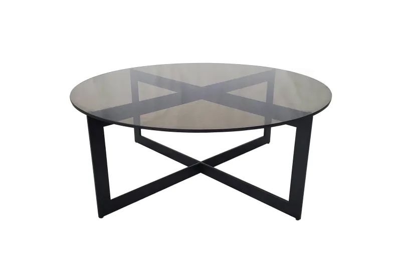 Alexandria glass rundt sofabord | Home Factory